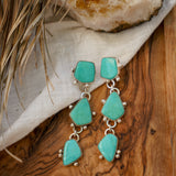 Drip Earrings in Tyrone Turquoise