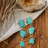 Drip Earrings in Tyrone Turquoise