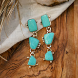 Drip Earrings in Tyrone Turquoise