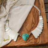 The Desert Wings Collar in Kingman Turquoise