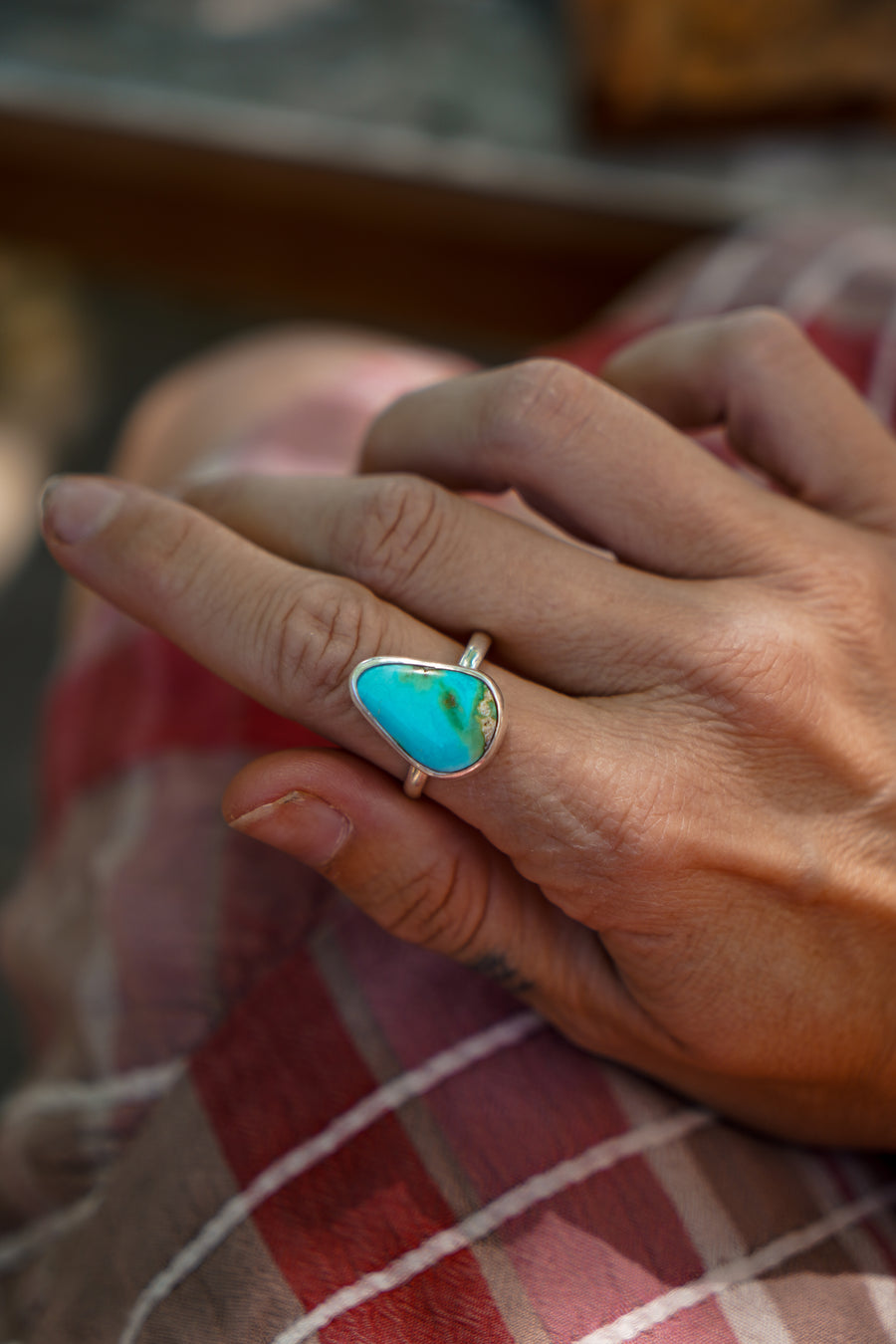 Sonoran Mountain Turquoise Ring (Size 10.25)