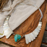 The Desert Wings Collar in Kingman Turquoise