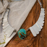 The Desert Wings Collar in Kingman Turquoise