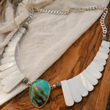 The Desert Wings Collar in Kingman Turquoise