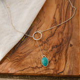 Dainty Lariat in Hubei Turquoise