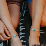 Anklet in Nevada Fox Turquoise