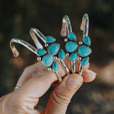 The Nebula Cuff in Kingman Turquoise