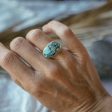 Horizontal Ring in Hubei Turquoise (Size 7.25)