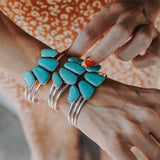 The Earthen Cuff in Campitos Turquoise