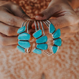 The Earthen Cuff in Campitos Turquoise