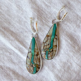 Horseshoe Drops in Royston Ribbon Turquoise