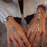 Hand Chain in Kingman Turquoise