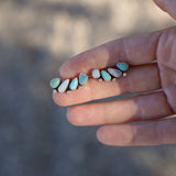 Ear Crawlers in Boulder Opal Doublet, Campitos, & Kingman Turquoise