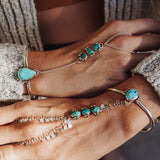 Hand Chain in Kingman Turquoise