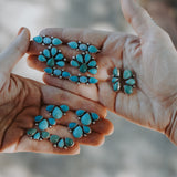 Ear Crawlers in Kingman Turquoise & Larimar