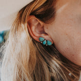 Ear Crawlers in Kingman Turquoise