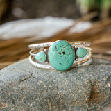 The Agave Cuff in Kingman Turquoise