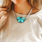 Necklace in Campitos & Hubei Turquoise