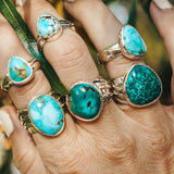 The Crest Ring in Sonoran Mountain Turquoise (Size 7.5)