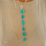 Drip Necklace in Tyrone Turquoise