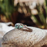 Horizontal Ring in Hubei Turquoise (Size 10)