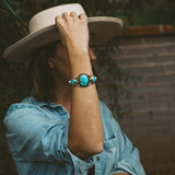 The Flora Cuff in Sonoran Mountain Turquoise