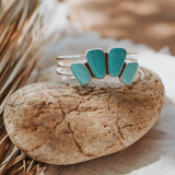 The Earthen Cuff in Campitos Turquoise