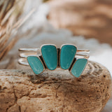 The Earthen Cuff in Campitos Turquoise