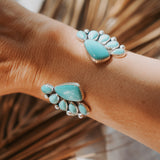 Cluster Wrap Cuff in Campitos & Kingman Turquoise