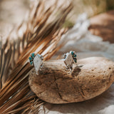 Cluster Wrap Cuff in White Buffalo & Kingman Turquoise