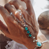 Hand Chain in Kingman Turquoise