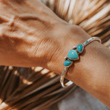 The Nebula Cuff in Kingman Turquoise