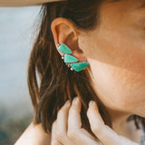 Ear Crawlers in Royston Turquoise