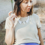 Desert Wings Collar in White Buffalo