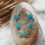 The Stepping Stone Bracelet in Campitos & Hubei Turquoise