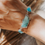 The Stepping Stone Bracelet in Campitos & Hubei Turquoise