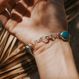 The Stepping Stone Bracelet in Campitos & Hubei Turquoise