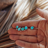 Ear Crawler + Stud Combo in Egyptian & Hubei Turquoise