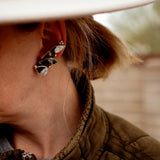 Ear Crawler + Stud Combo in Kingman, White Buffalo, & Bronze