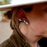 Ear Crawler + Stud Combo in Kingman, White Buffalo, & Bronze