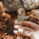 Mojave Hair Fork in Crystal Quartz