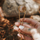 Mojave Hair Fork in Crystal Quartz