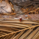 Stacking Cuff with Mexican Fire Opal