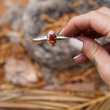 Stacking Cuff with Mexican Fire Opal