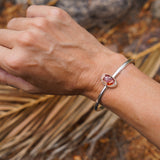 Stacking Cuff with Mexican Fire Opal