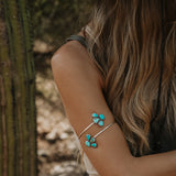 Boho Arm Band in Turquoise Mountain