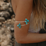 Boho Arm Band in Turquoise Mountain