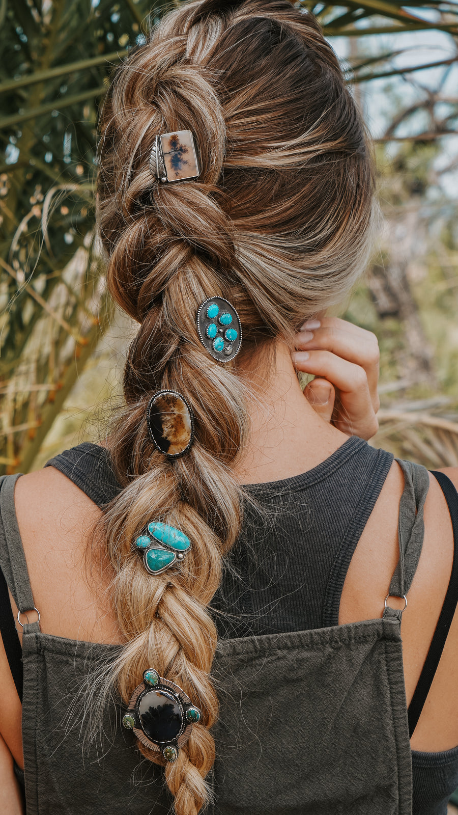 Orbit Hair Twist with STB Sonoran and Blue Ridge Turquoise