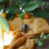 The Nova Ring in Honey Quartz (size 7.75)