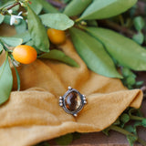 The Nova Ring in Honey Quartz (size 7.75)